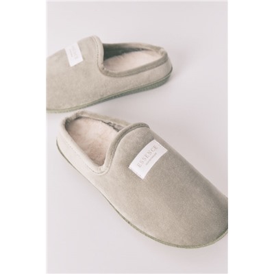 Zapatillas casa velour verde