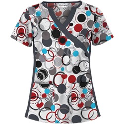 UA Round Up White Fashion Print Top