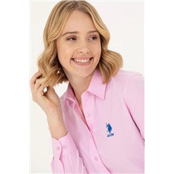 Kadın Manolya Uzun Kollu Basic Gömlek