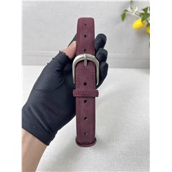 Женский классический ремень из замши