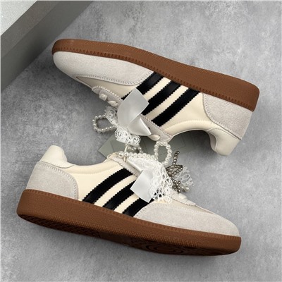 Немецкая спортивная обувь GG-C*C с кружевным и жемчужным бантом