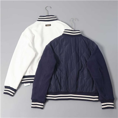 Женская двухсторонняя стеганая куртка - бомбер HAZZY*S