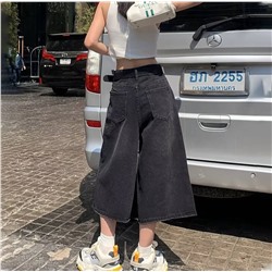 Трендовые джинсовые кюлоты с 🐼🐼🐼🐼