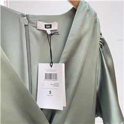 Женское платье миди насыщенного мятно-зеленого цвета W*E (крупный голландский бренд) НОВИНКА весна/лето 2025