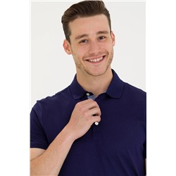 Erkek Lacivert Polo Yaka Tişört