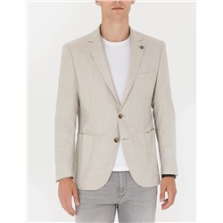 Bej Ex. Slim Fit Ceket