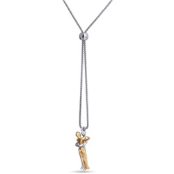 Кулон Объятия (покрытие золото, родий), Есть комплект