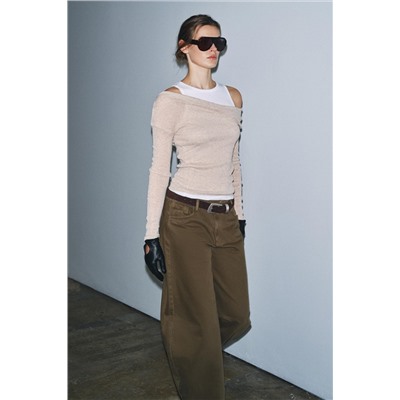 CAMISETA ASIMÉTRICA EFECTO DOBLE