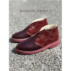 AB.Zapatos 4525 burdeos+PELLE 1602/2