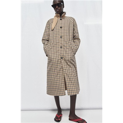 TRENCH CUADROS REVERSIBLE ZW COLLECTION ТРЕНЧ ДВУСТОРОННИЙ