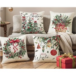 Льняной чехол для подушки