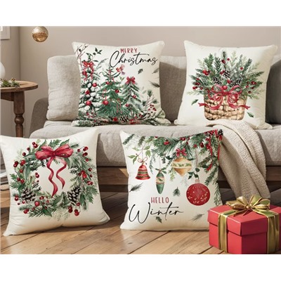 Льняной чехол для подушки