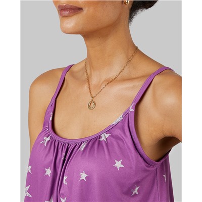 WOMEN'S COOL PRINTED FLOWY BRA CAMI