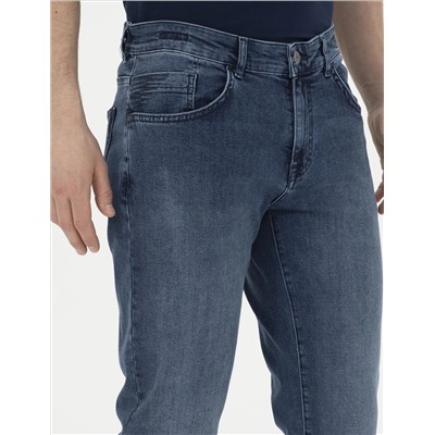 Lacivert Straight Fit Jean Pantolon