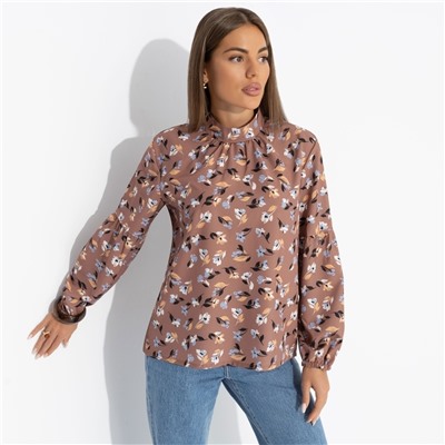 Блуза с драпировкой, Драма в деталях (фундук)