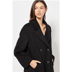 Abrigo de lana - Negro