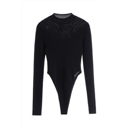 Body de lana Negro