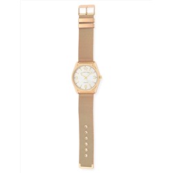 MENS GOLD MESH STRAP WATCH