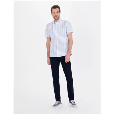 Mavi Regular Fit Kısa Kollu Gömlek
