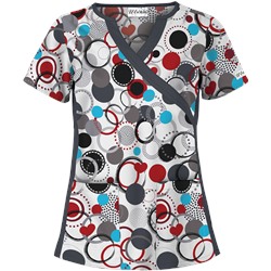 UA Round Up White Fashion Print Top