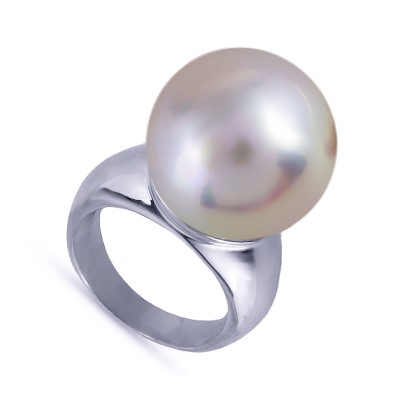 Кольцо (Майорка 16мм светло-сиреневая; покрытие родий), Есть комплект