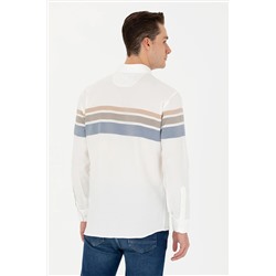 Erkek Krem Uzun Kollu Gömlek