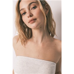 Sujetador top bandeau gris