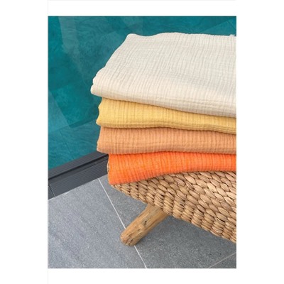 Mujo Home Collection Müslin Peştamal-banyo Havlusu-plaj Havlusu 90*200cm %100 Organik 4 Katlı Müslin