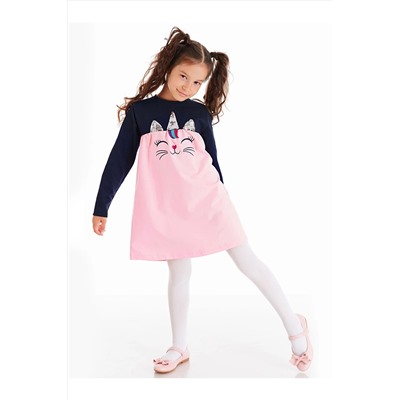 Denokids Payetli Catcorn Kız Elbise CFF-20S1-091