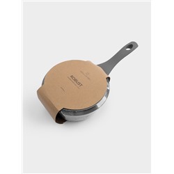 Ковш, 16 см, 1,3 л, с крышкой, с покрытием, алюминий, серо-черный, Robust