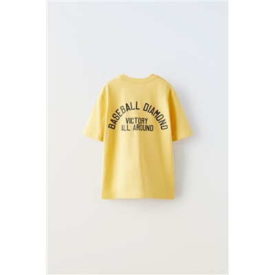 T-SHIRT WITH LABEL PRINT