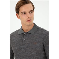 Erkek Gri Melanj Sweatshirt