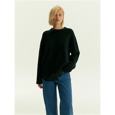 Джемпер из вискозного трикотажа с добавлением шерсти, B3234/inverta