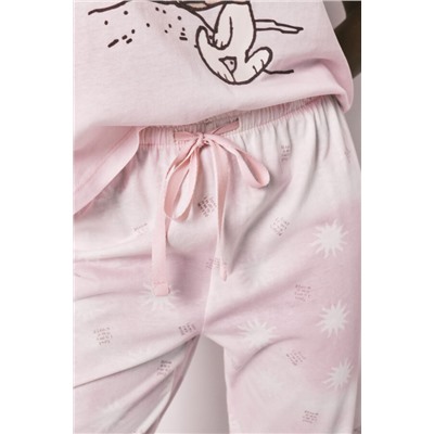 Pijama algodón Snoopy Capri