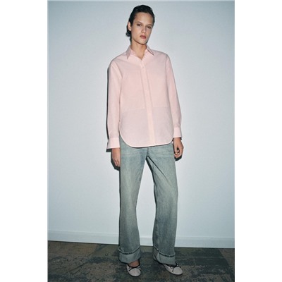 CAMISA RAYAS CUELLO DESMONTABLE ZW COLLECTION