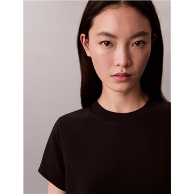 Mixed Media Mini Shift Dress