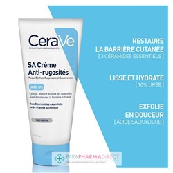 Cerave SA Crème Anti-Rugosités - Peaux Sèches, Rugueuses & Squameuses 177ml