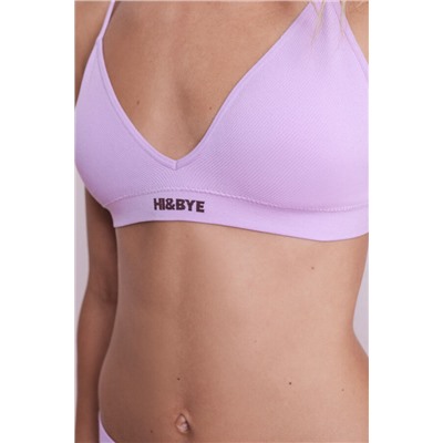 Sujetador seamless triangular lila