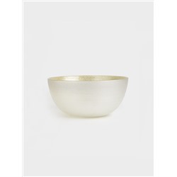 Салатник, 15х8 см, 440 мл, стекло, молочный/шампань, Marbella