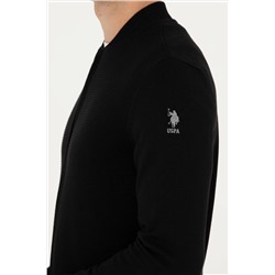 Erkek Siyah Basic Triko Hırka