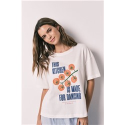 Camiseta manga corta 100% algodón blanca