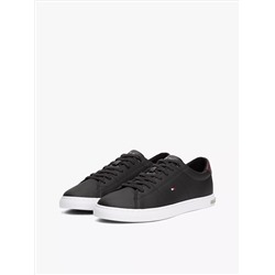 Low Cut Logo Leather Mix Sneaker