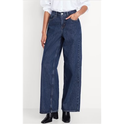 Mid-Rise Wow Baggy Wide-Leg Jeans