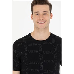 Erkek Siyah Bisiklet Yaka Tişört