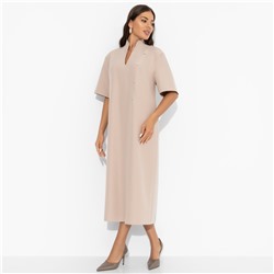 Платье со съемным объемным декором, Сияние глянца (nude)