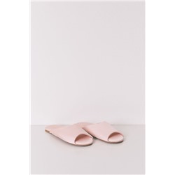 Zapatillas casa satén rosa