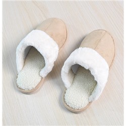 Зимние японские замшевые и бархатные теплые нескользящие домашние тапочки