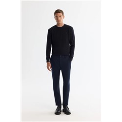 Avva, Erkek Lacivert Yanı Lastikli Gofreli Chino Pantolon B003037