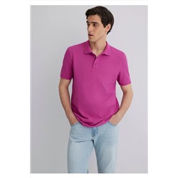 Mavi Pembe Polo Tişört Slim Fit / Dar Kesim 064946-70934