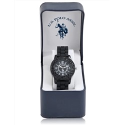 WOMEN'S BLACK EMBELLISHED ANALOG DIAL WATCH